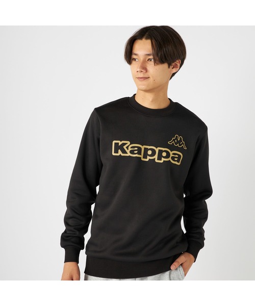 トレーナー スウェット Kappa カッパ 軽量 裏起毛 クルーネック スウェット トレーナー メンズ | Kappa