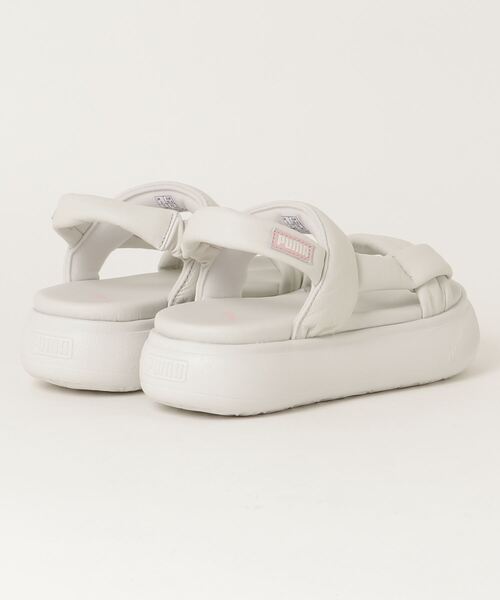「PUMA」 フラットサンダル 24.0cm グレー レディース_画像2