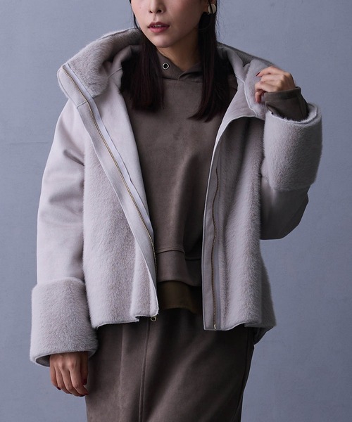 NICOLE white（ニコルホワイト） ブルゾン アウター リバーシブル