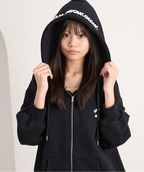 shrita（シュリータ） パーカー ビッグジップ裏起毛スウェットパーカー 