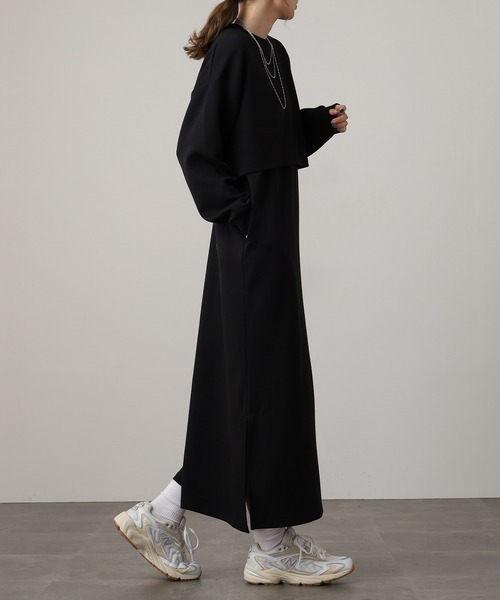 OMNES（オムネス） ワンピース ダンボールニット ショートプルオーバー