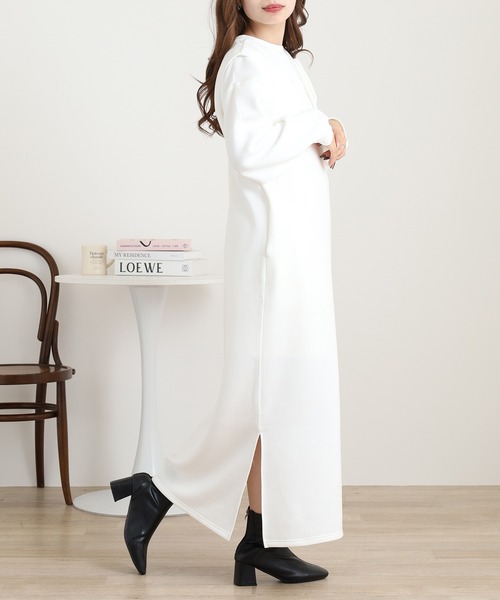 OMNES（オムネス） ワンピース ダンボールニット ショートプルオーバー