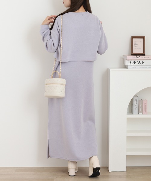 OMNES（オムネス） ワンピース ダンボールニット ショートプルオーバー