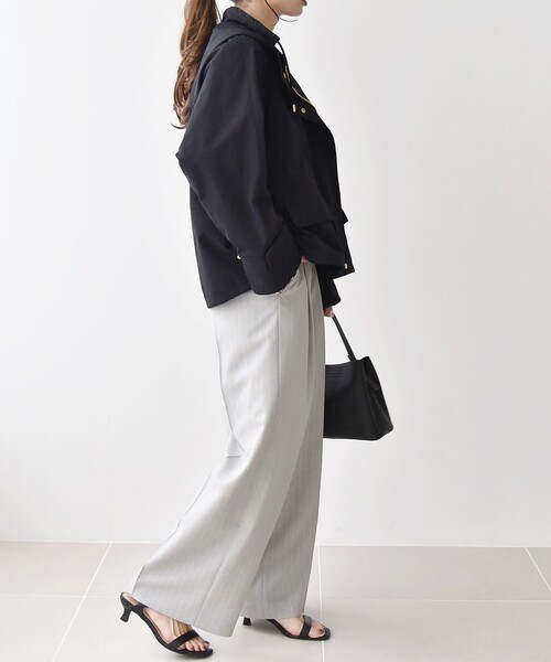 「quaranciel」 ブルゾン ONE SIZE ネイビー レディース_画像7