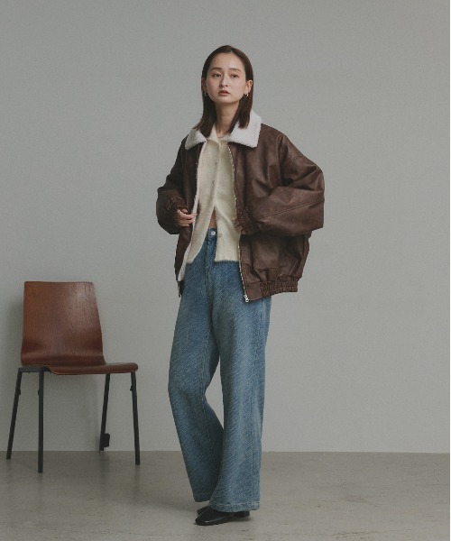 極美品✨ラディエイト　ドッキングデザインボンディングブルゾン ボアドッキングブルゾン | ラディエイト(RADIATE) | マルイウェブチャネル