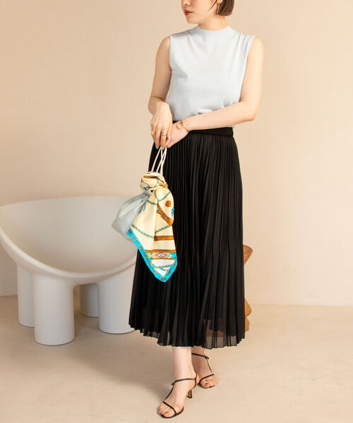 「NOLLEY'S Sophi」 プリーツスカート 38 オフホワイト レディース_画像3