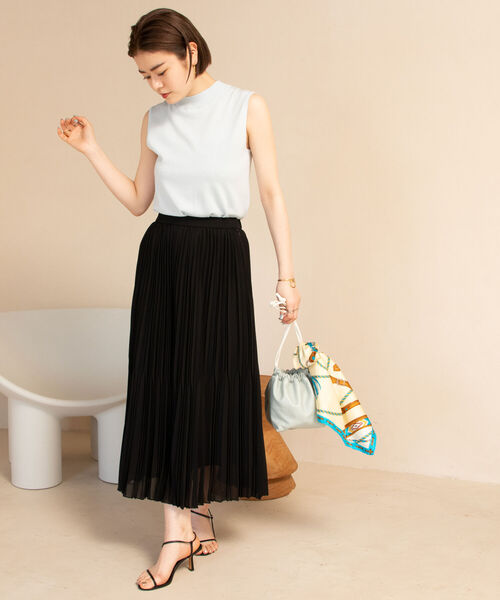 「NOLLEY'S Sophi」 プリーツスカート 38 オフホワイト レディース_画像4