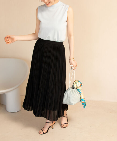 「NOLLEY'S Sophi」 プリーツスカート 38 オフホワイト レディース_画像6