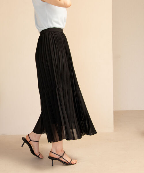 「NOLLEY'S Sophi」 プリーツスカート 38 オフホワイト レディース_画像7