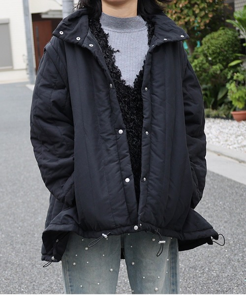 LUMIRA ダウンコート ダウンジャケット 2WAY中綿キルティングコート