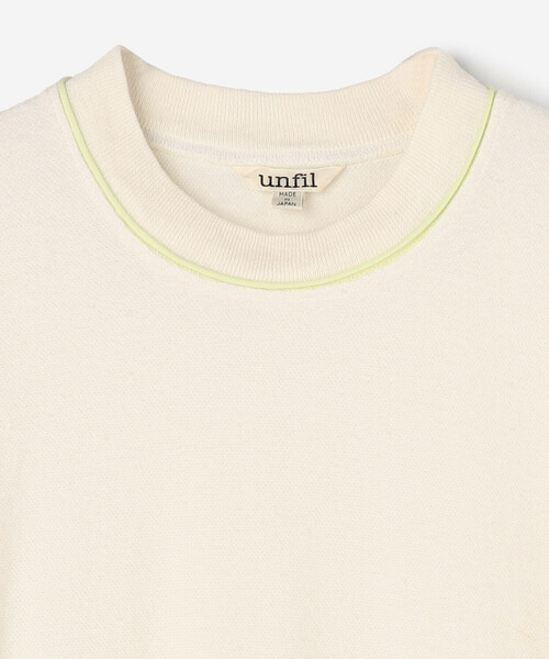 「UNFIL」 半袖カットソー 0 オフホワイト レディース_画像4