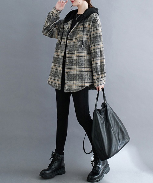 FR2 GOLF チェック柄ジャケット フード付き FR2GOLF チェック柄ジャケット フード付き