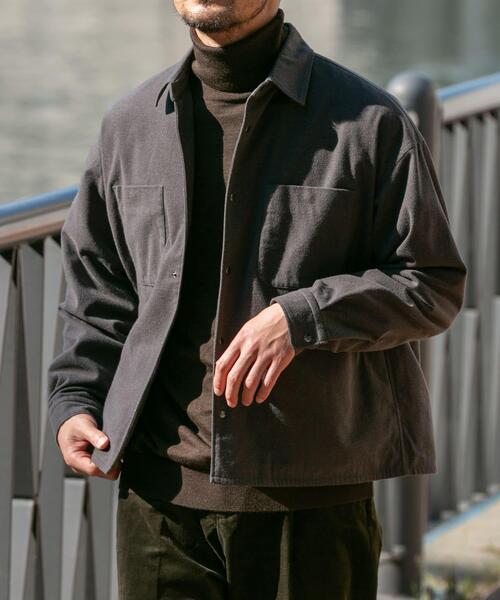 URBAN RESEARCH ROSSO MEN ブルゾン アウター ウールライクCPOシャツ