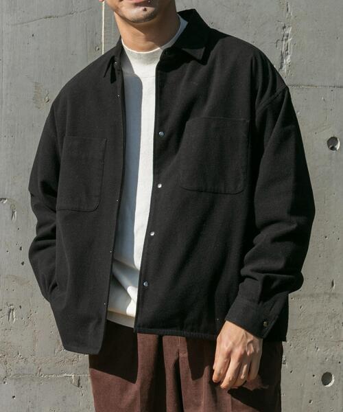 URBAN RESEARCH ROSSO MEN ブルゾン アウター ウールライクCPOシャツ