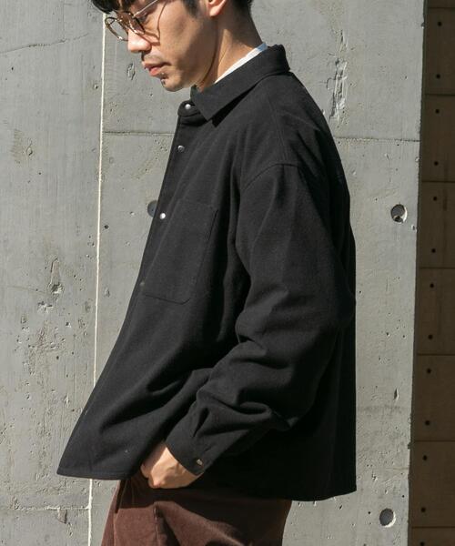 URBAN RESEARCH ROSSO MEN ブルゾン アウター ウールライクCPOシャツ