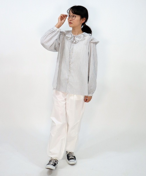 「haupia」 長袖ブラウス MEDIUM ピンク レディース_画像3