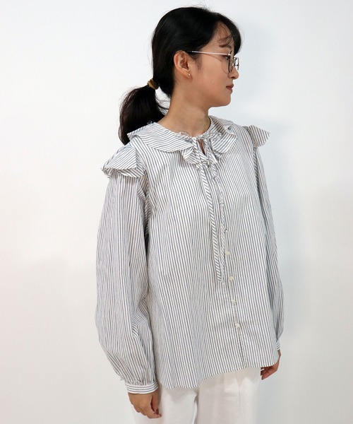 「haupia」 長袖ブラウス MEDIUM ピンク レディース_画像5