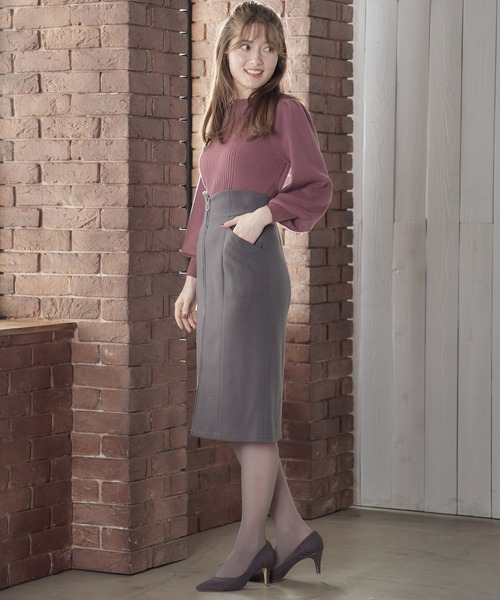 「12Twelve Agenda」 タイトスカート S ネイビー レディース_画像7