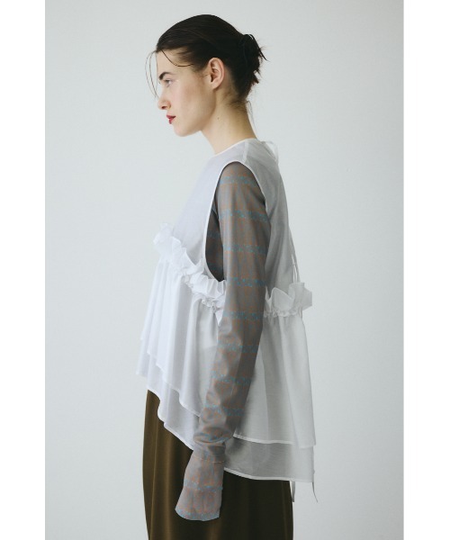 極美品✨【Ｒ by高橋リタ】ヘムライン バルーンヘム フレアブラウス バルーンヘムブラウス【7分袖】 (RBL25201-10) | &ress | 紳士服