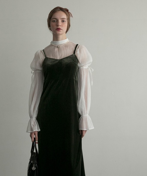 「BONLECILL noir」 サロペットスカート FREE オリーブ レディース_画像7