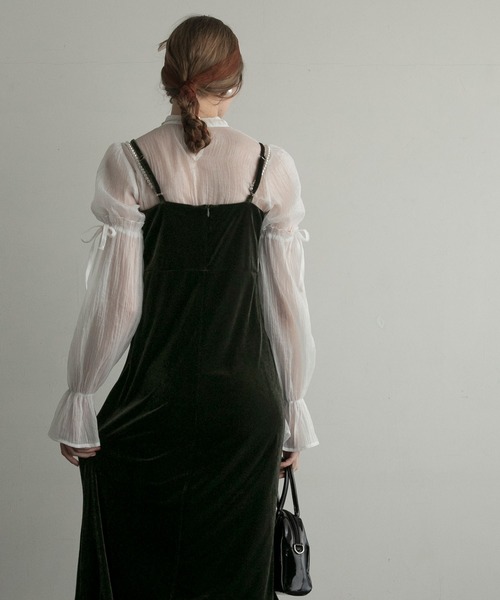 「BONLECILL noir」 サロペットスカート FREE オリーブ レディース_画像9