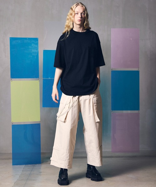 「MAISON SPECIAL」 半袖Tシャツ 1 ブラック レディース_画像7