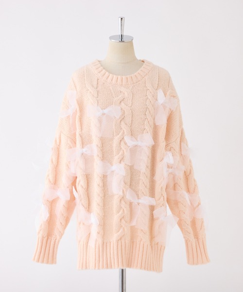 「one after another NICE CLAUP」 長袖ニット FREE ブラウン レディース_画像2