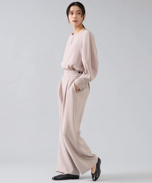 Liesse（リエス） パンツ タックワイドパンツ レディース : ZOZOTOWN