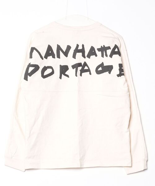 「Manhattan Portage」 長袖カットソー S ベージュ レディース_画像2