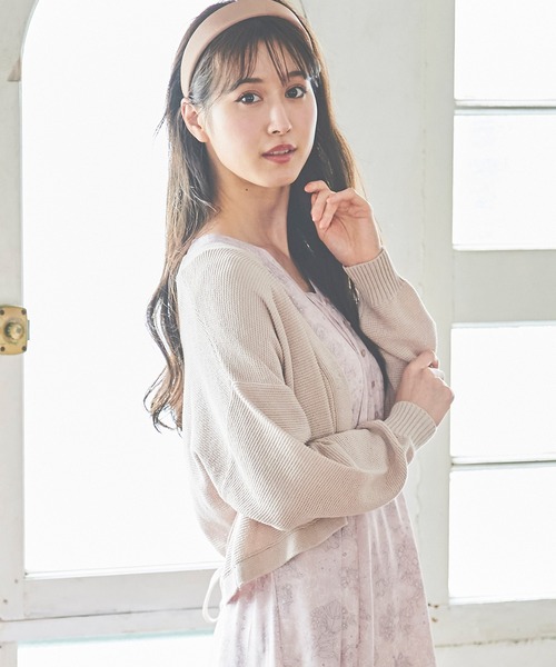 「LAISSE PASSE」 ニットカーディガン MEDIUM アイボリー レディース_画像2