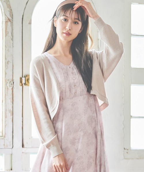 「LAISSE PASSE」 ニットカーディガン MEDIUM アイボリー レディース_画像3