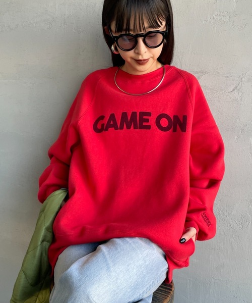 AMERICANA（アメリカーナ） トレーナー スウェット GAME ON フロッキー