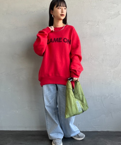 AMERICANA（アメリカーナ） トレーナー スウェット GAME ON フロッキー