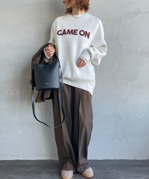 AMERICANA（アメリカーナ） トレーナー スウェット GAME ON フロッキー