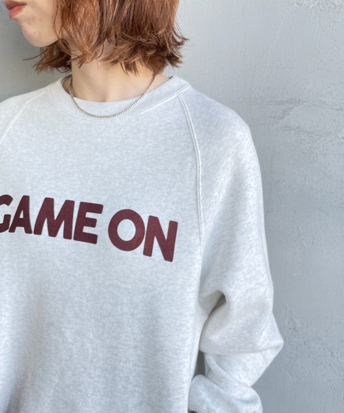 AMERICANA（アメリカーナ） トレーナー スウェット GAME ON フロッキー