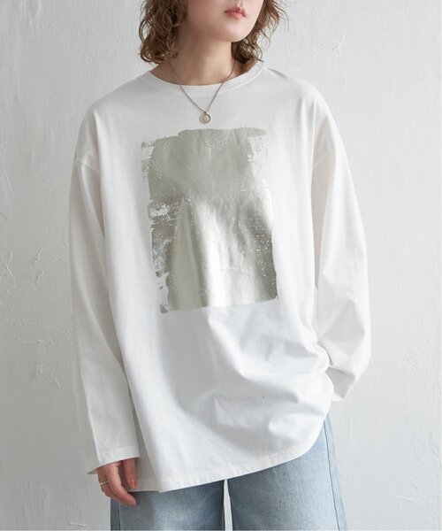 「notch.」 長袖カットソー M オフホワイト レディース_画像2