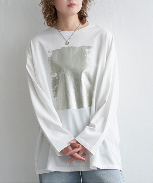 「notch.」 長袖カットソー M オフホワイト レディース_画像9