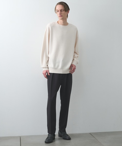 セーター ニット 「STUDIOUS」CASHMERE WOOL CREWNECK KNIT メンズ