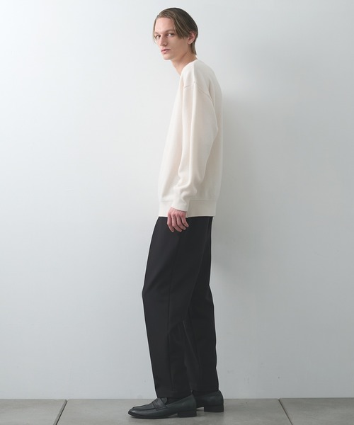 セーター ニット 「STUDIOUS」CASHMERE WOOL CREWNECK KNIT メンズ