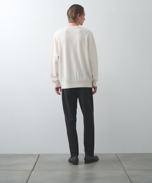 セーター ニット 「STUDIOUS」CASHMERE WOOL CREWNECK KNIT メンズ
