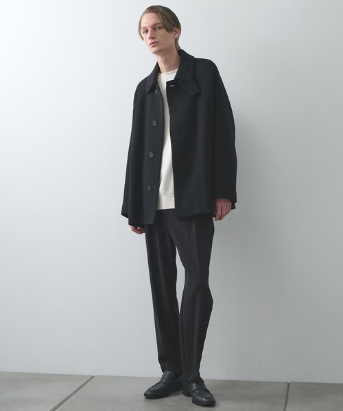 セーター ニット 「STUDIOUS」CASHMERE WOOL CREWNECK KNIT メンズ