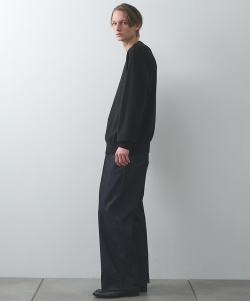 セーター ニット 「STUDIOUS」CASHMERE WOOL CREWNECK KNIT メンズ
