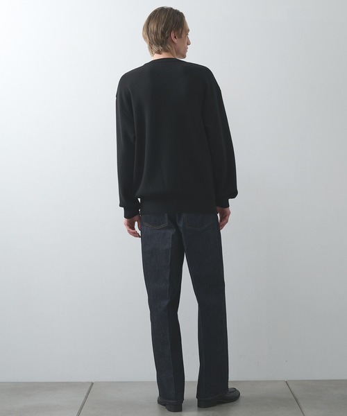 セーター ニット 「STUDIOUS」CASHMERE WOOL CREWNECK KNIT メンズ