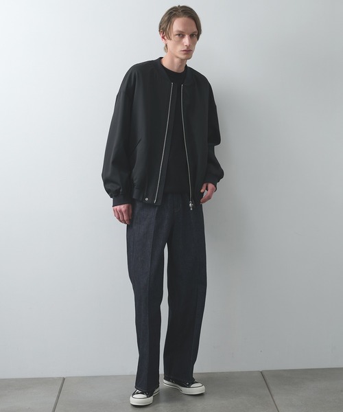 セーター ニット 「STUDIOUS」CASHMERE WOOL CREWNECK KNIT メンズ