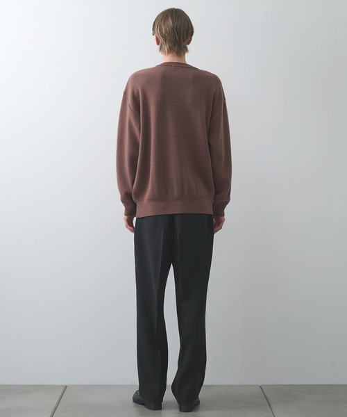 セーター ニット 「STUDIOUS」CASHMERE WOOL CREWNECK KNIT メンズ