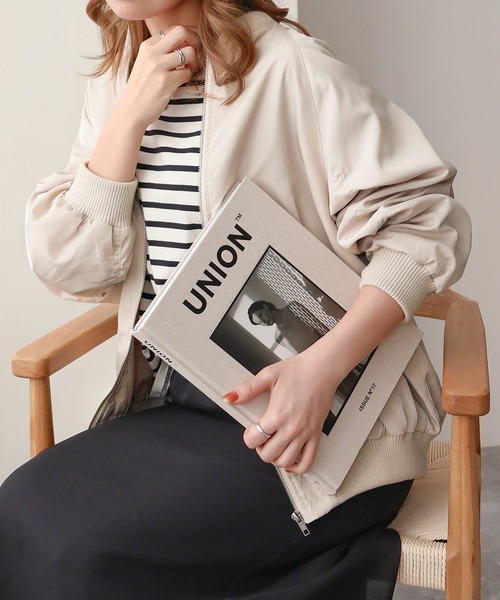 「Social GIRL」 ブルゾン M ブラック レディース_画像4