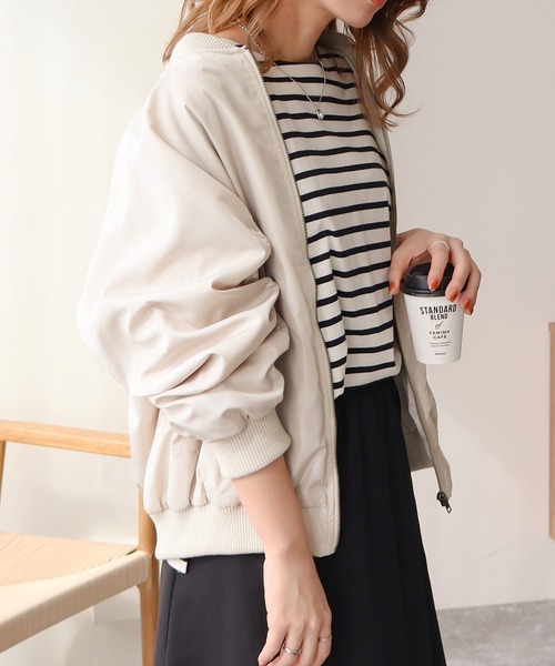 「Social GIRL」 ブルゾン M ブラック レディース_画像6