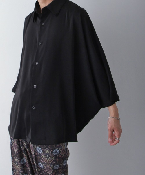 「Nilway」 長袖シャツ LARGE ライトグレー メンズ_画像6