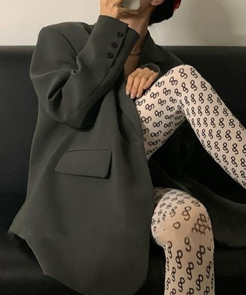 「SHEENA」 テーラードジャケット M グレー レディース_画像6