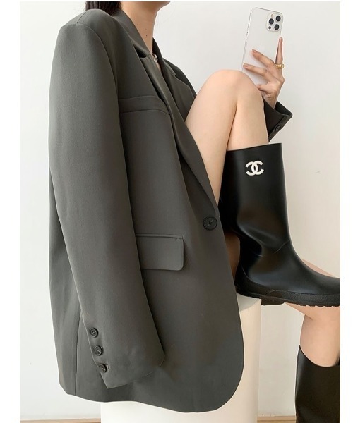 「SHEENA」 テーラードジャケット M グレー レディース_画像7